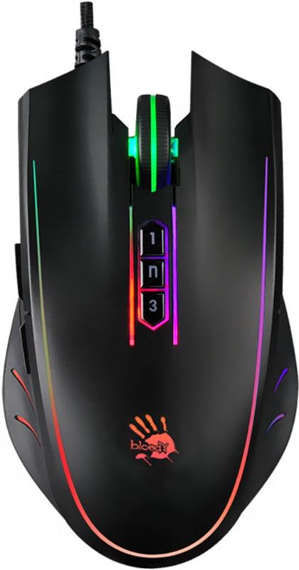 

Мышь A4Tech Bloody P81s RGB Curve Black USB