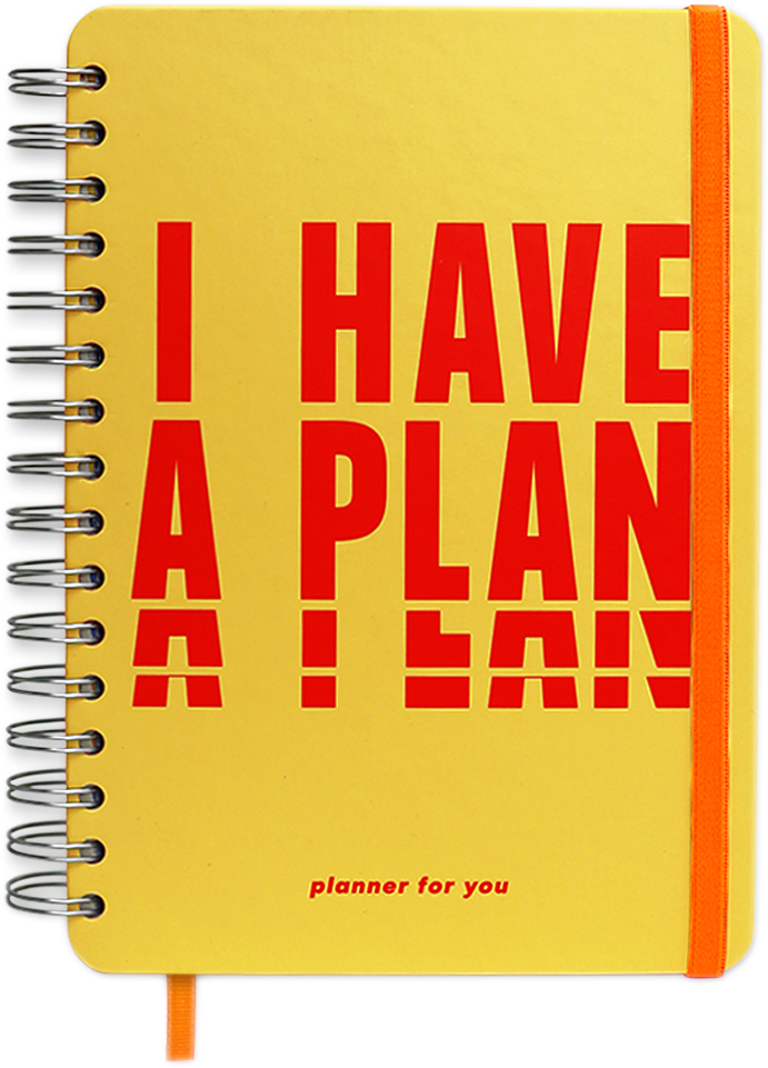 

Большой планер I Have A Plan Yellow (orner-1151)