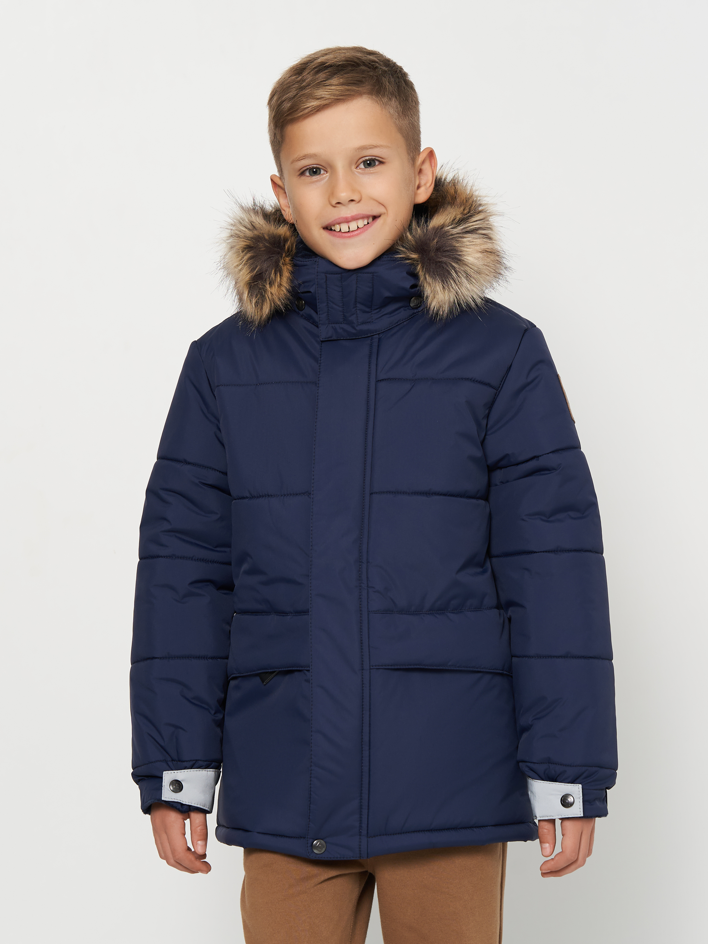 Акция на Підліткова зимова куртка для хлопчика Lenne Scott 23366-229 152 см от Rozetka
