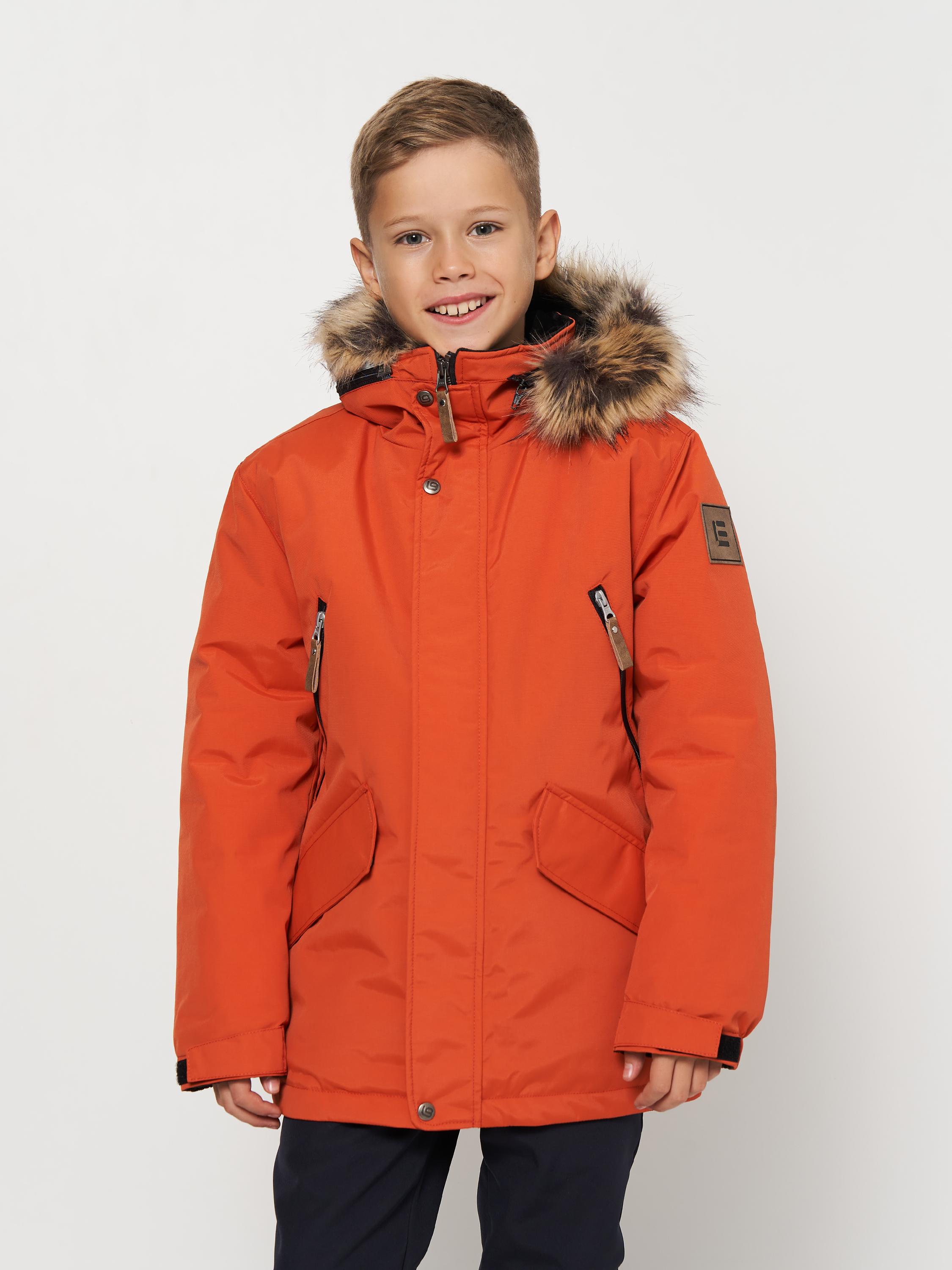 Акція на Дитяча зимова куртка-парка для хлопчика Lenne Jarko 23369-457 128 см від Rozetka