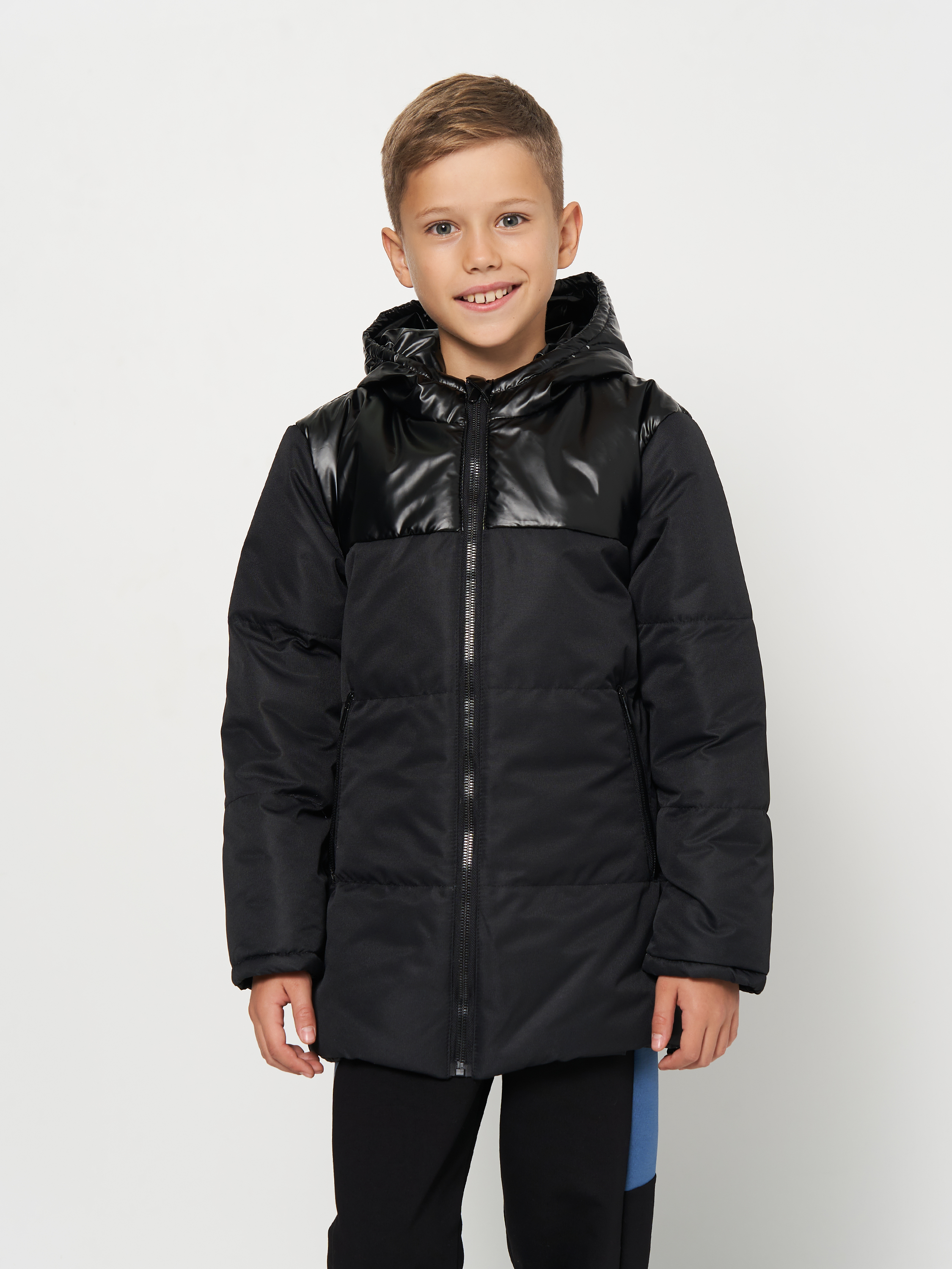Акция на Підліткова демісезонна куртка для хлопчика Одягайко 22878 152 см Чорна от Rozetka