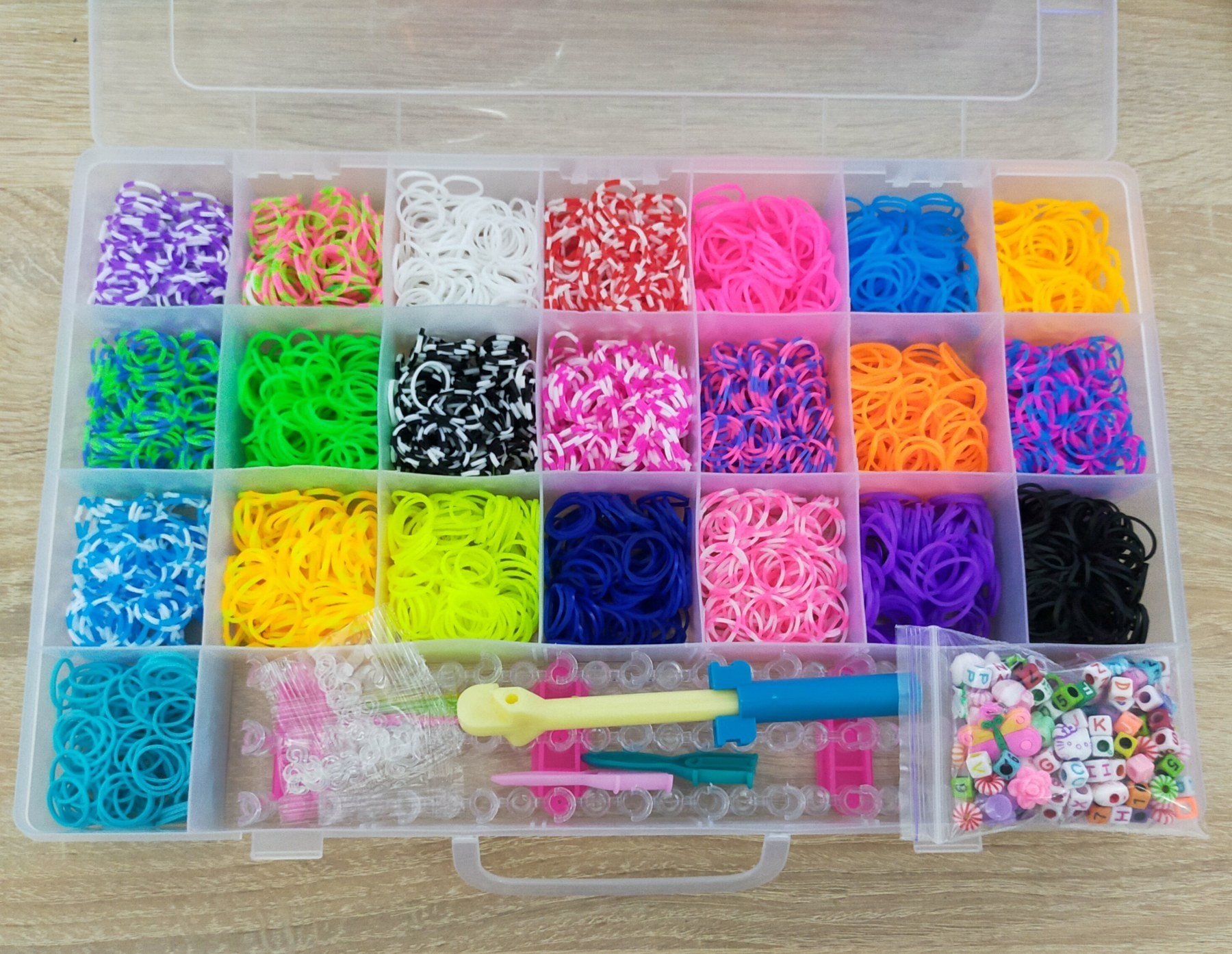 Двухуровневый набор для плетения браслетов из резинок Loom Bands