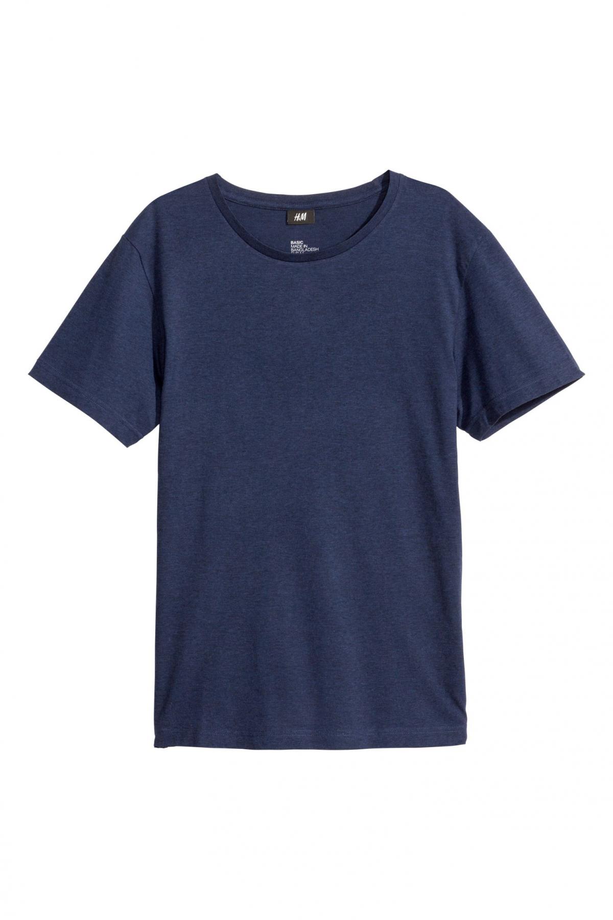 

Футболка Regular fit H&M s Синяя
