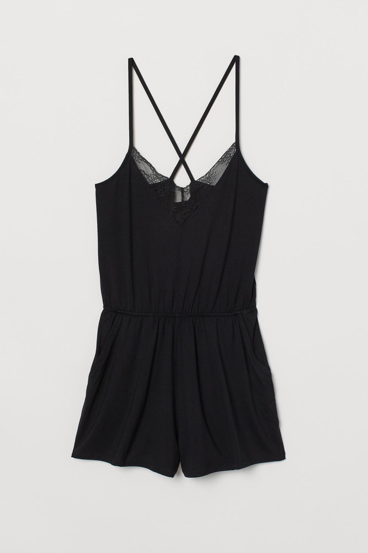

Комбинезон с кружевом H&M xl Черный