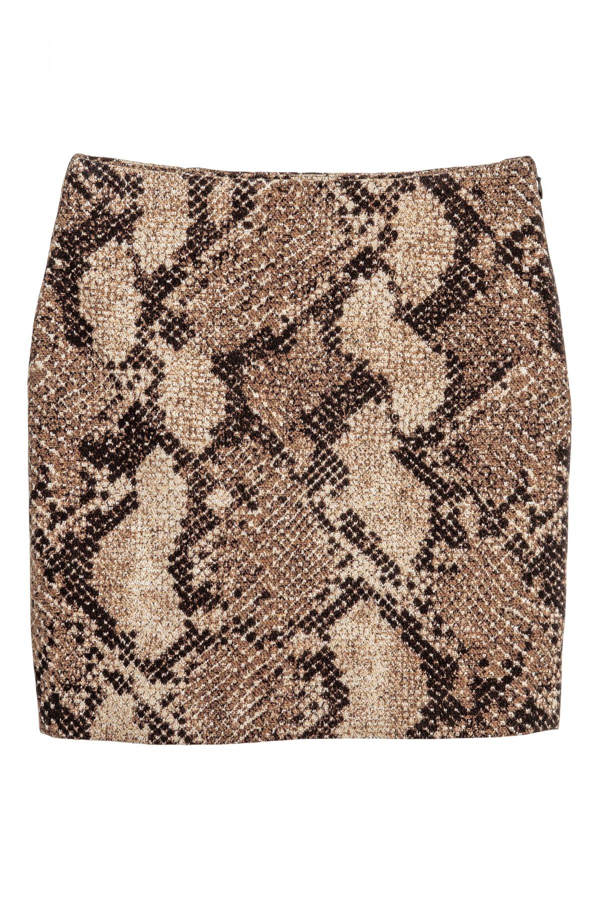 

Короткая юбка H&M 34 Коричневая