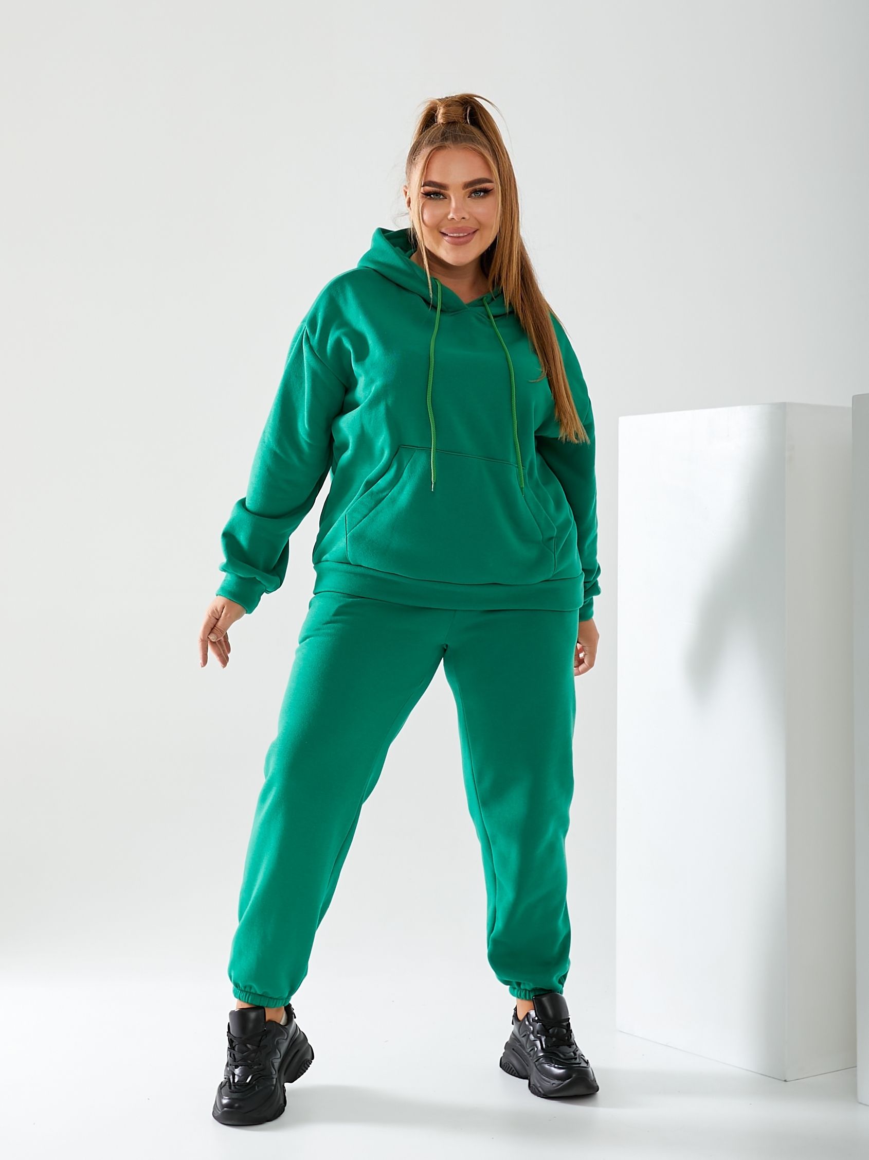 Спортивный костюм на флисе женский ELFBERG 5372 50-52 Зеленый ...
