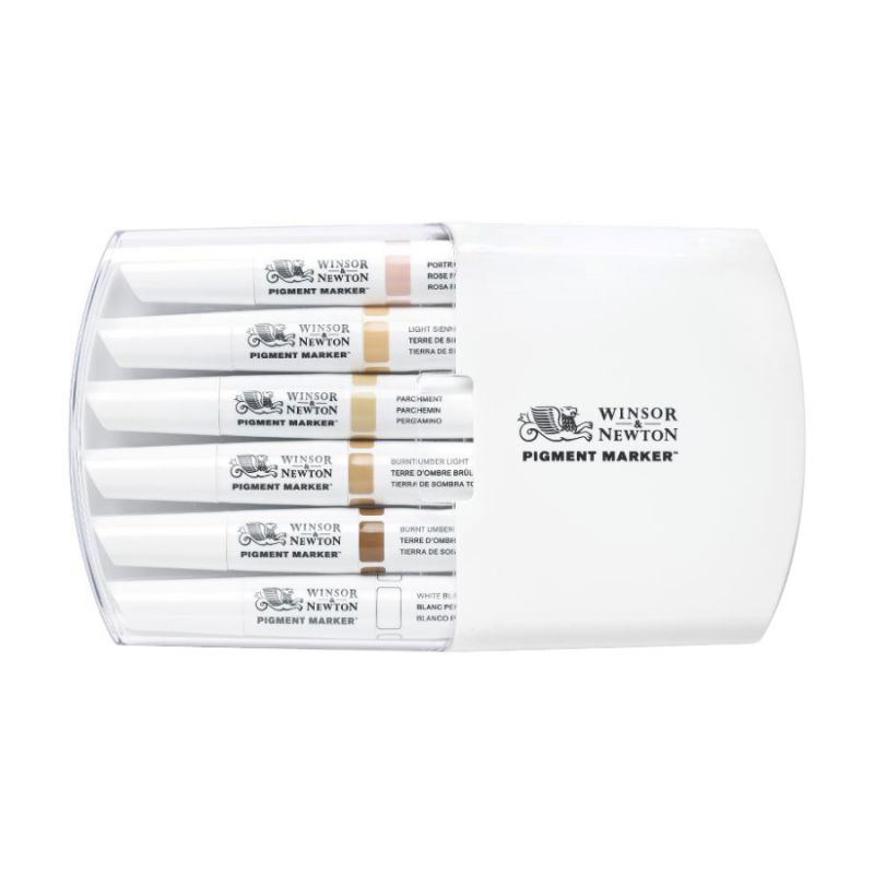 

Набор из 6-ти маркеров Winsor & Newton Pigment Marker 1 мм ассорти (0290045)