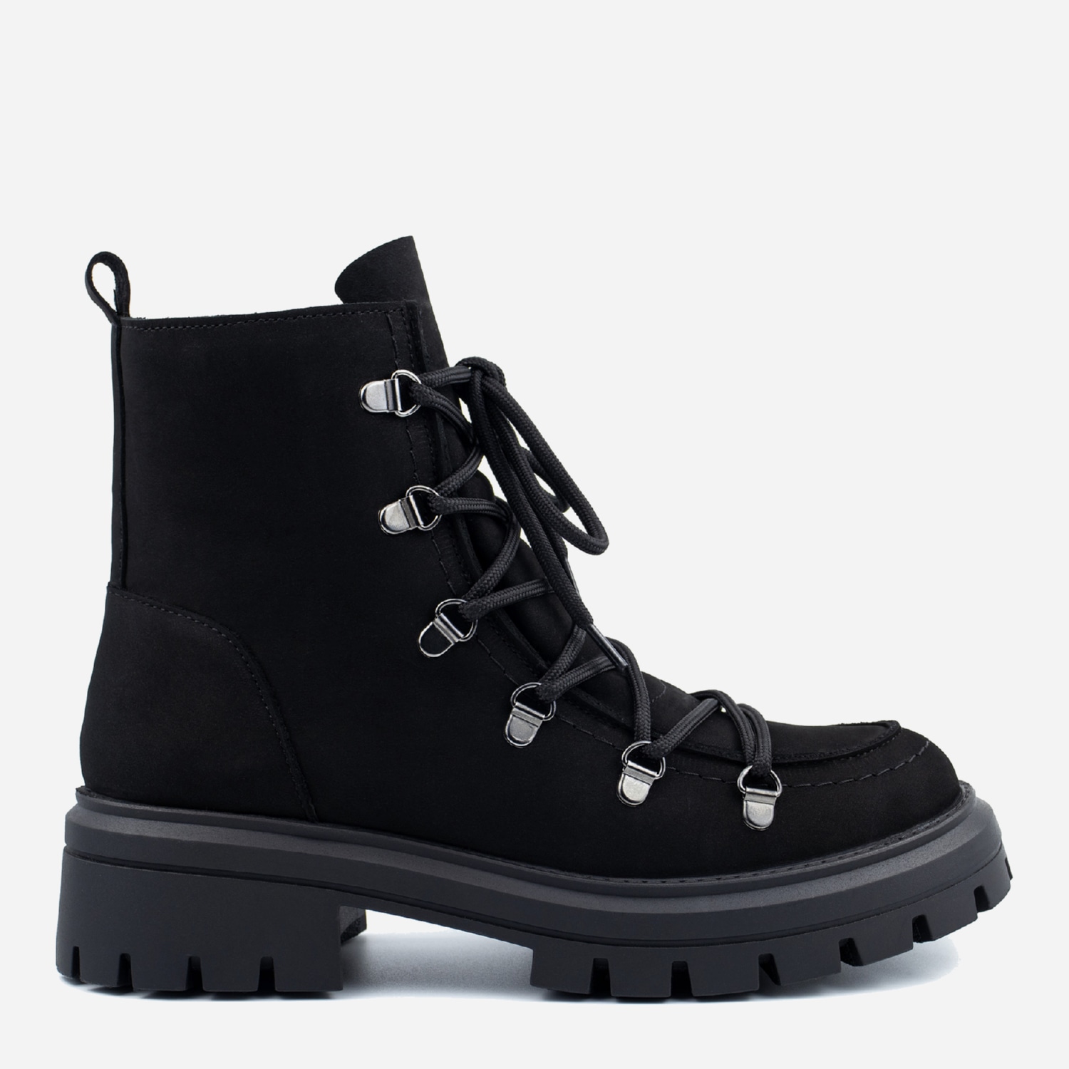 Акція на Жіночі зимові черевики високі Tuto Vzuto Adele 6503-1-N 38 24.5 см Чорні від Rozetka