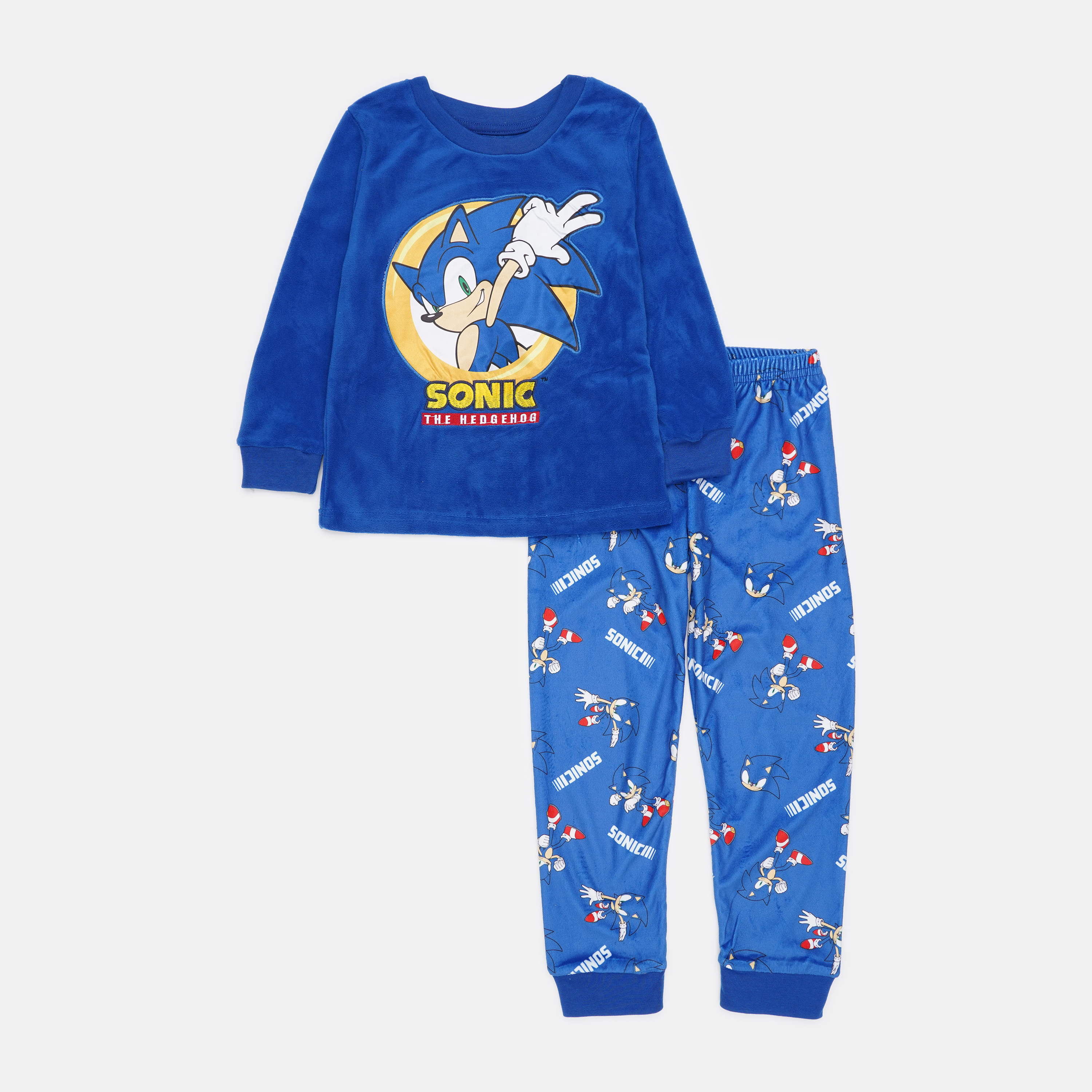 Акція на Піжама дитяча Disney SONIC M 52 04 086 Velour 116 см Блакитна від Rozetka