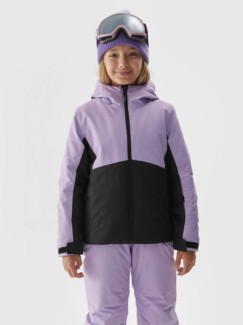 Акція на Дитяча зимова лижна куртка для дівчинки 4F 4FJAW23TTJAF292-52S 122 см Фіолетова від Rozetka