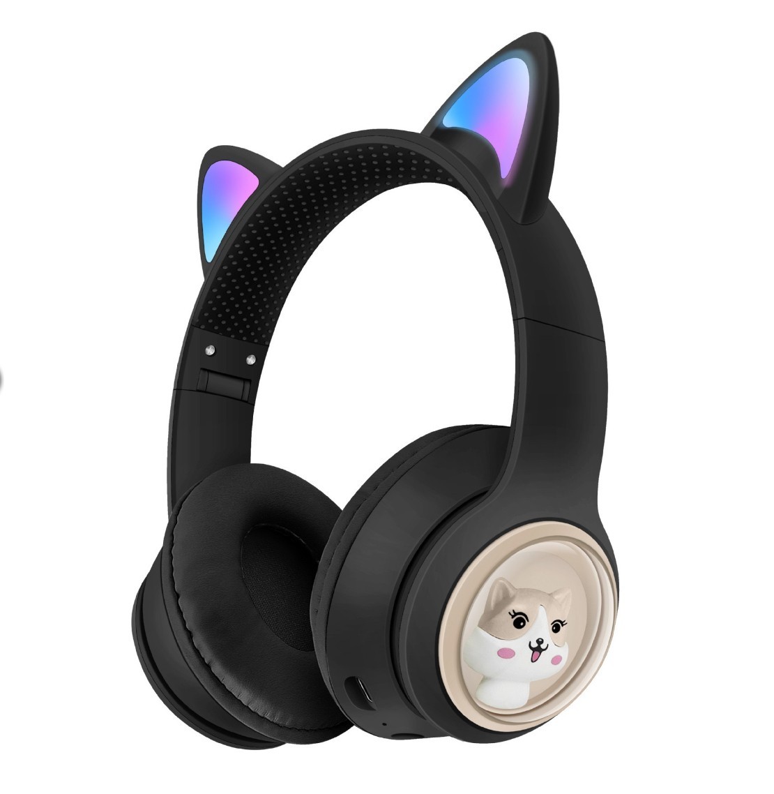 Беспроводные наушники CATEAR AKZ02 с кошачьими ушками и LED подсветкой ...