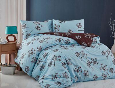 

Комплект постельного белья полуторный ранфорс BELIZZA idil mavi