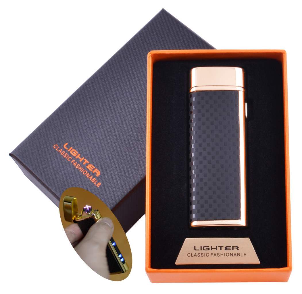 

Электроимпульсная зажигалка в подарочной коробке Lighter Premium Octarine