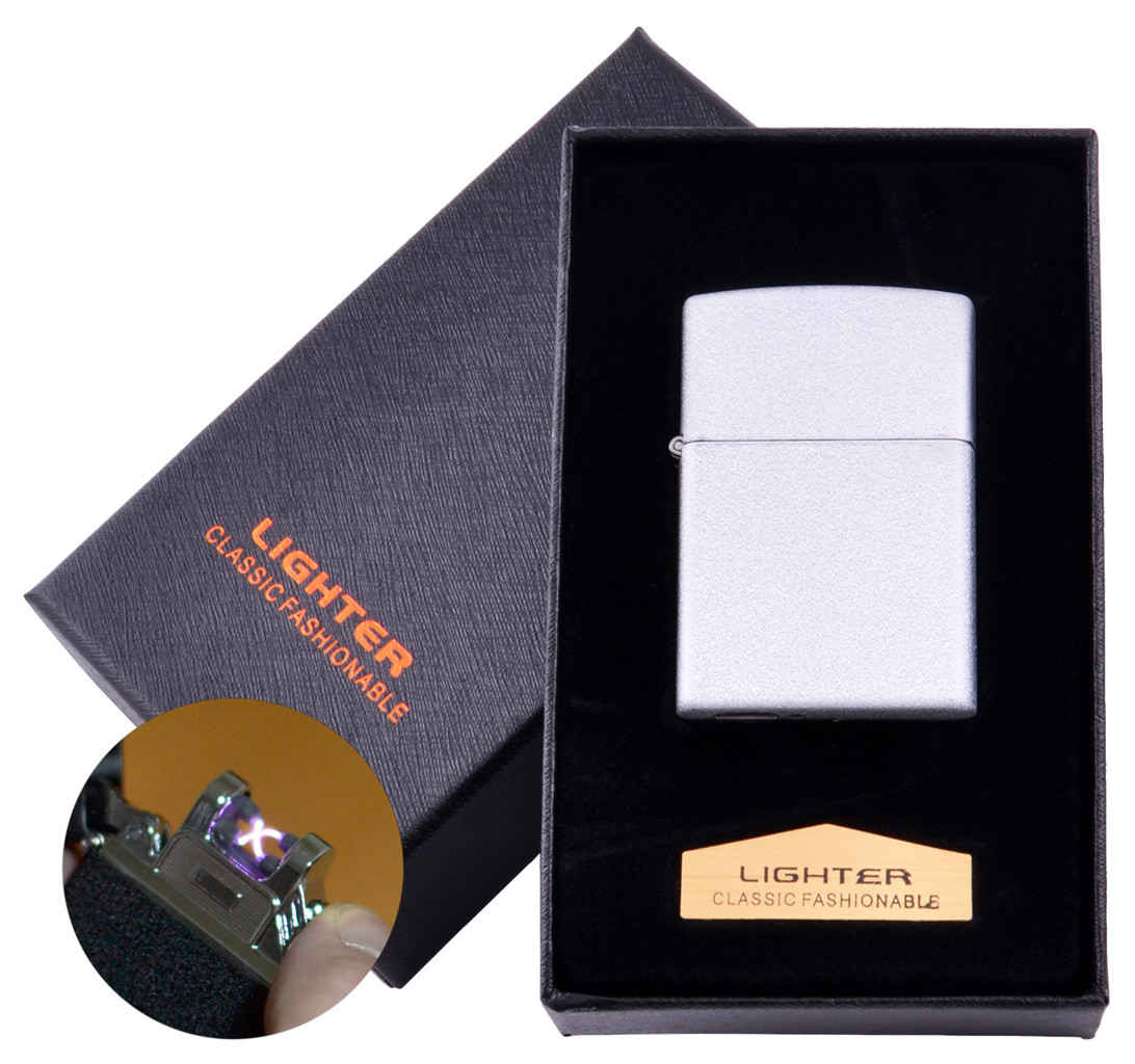 

Электроимпульсная зажигалка в подарочной коробке LIGHTER (USB) Nano White