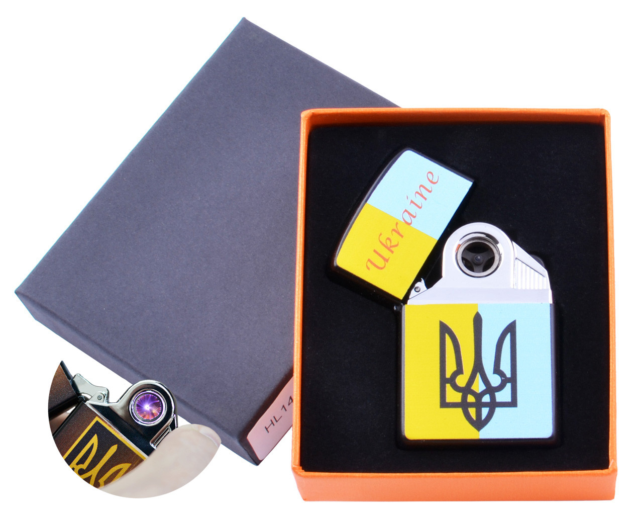 

Электроимпульсная зажигалка Украина (USB) Type E