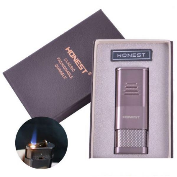 

Зажигалка подарочная Honest (Турбо пламя) Silver