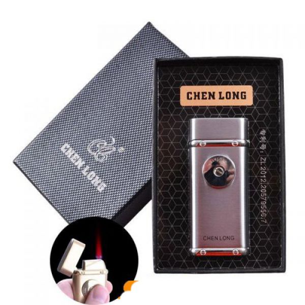 

Зажигалка подарочная Chen (Турбо пламя) Silver