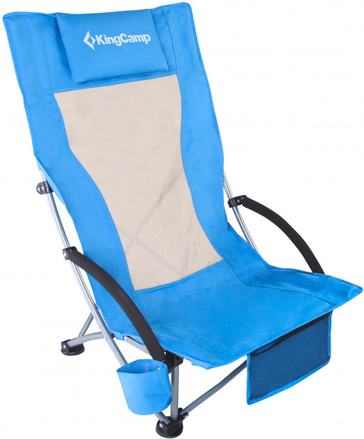 

Кресло раскладное KingCamp High backed beach chair (KC1901) Синее (KC1901 BLUE)