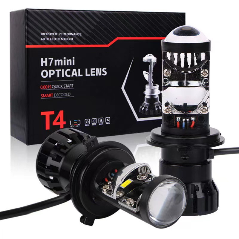 Светодиодные LED линзы мини Т4 Н4 110W 14000Lm линзы H4 LED – фото ...