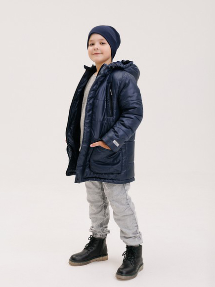 Акція на Дитяча зимова термо куртка для хлопчика Бембі КТ309 128 см Синя (33309413343.800) від Rozetka