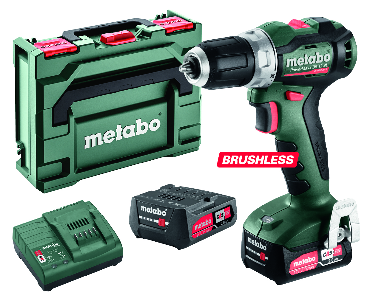 Аккумуляторная бесщеточная дрель-шуруповерт Metabo PowerMaxx BS 12 BL ...