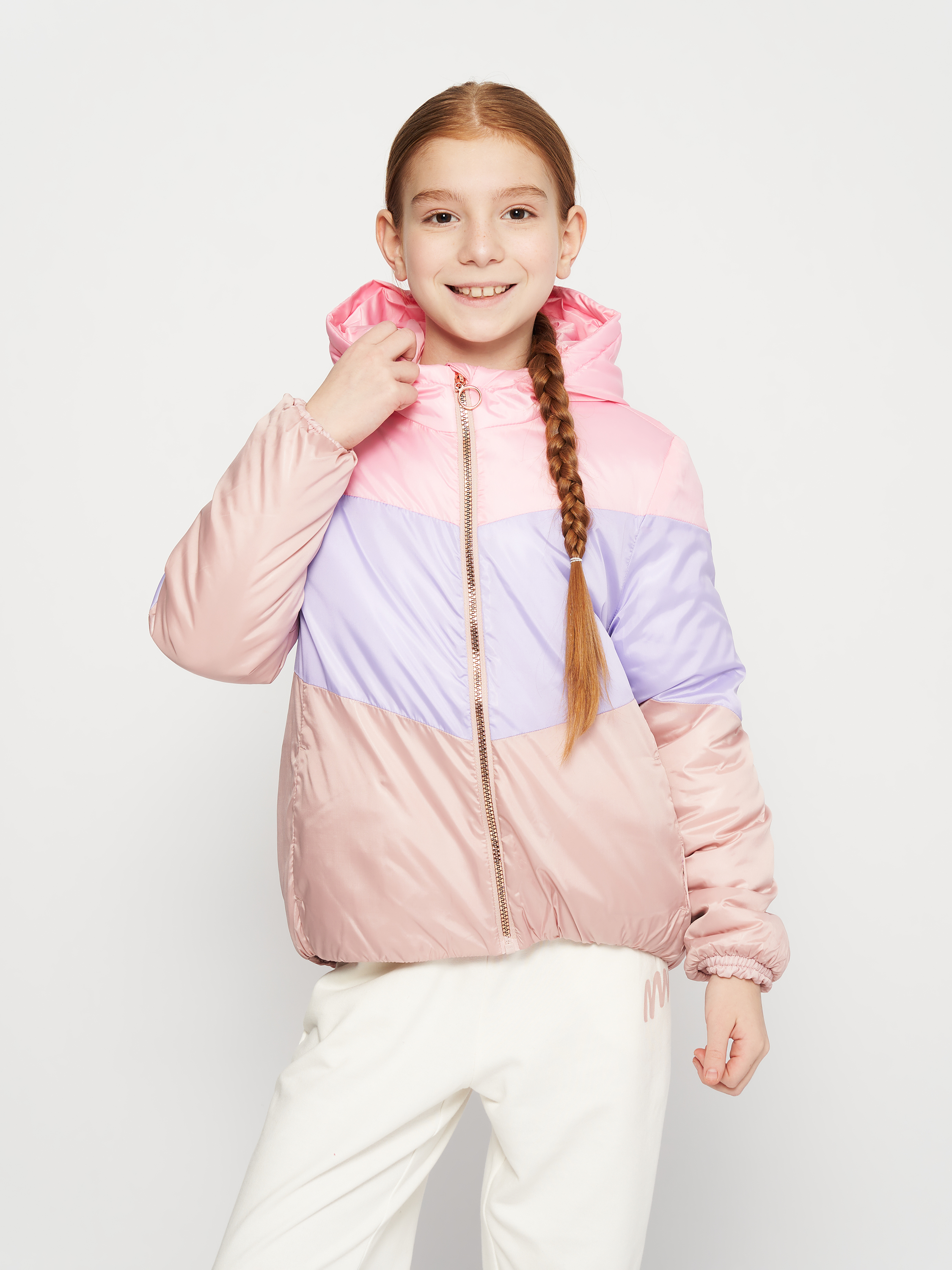 Акція на Дитяча демісезонна куртка для дівчинки Coccodrillo ZC3152704OGK-022 104 см Різнокольорова від Rozetka