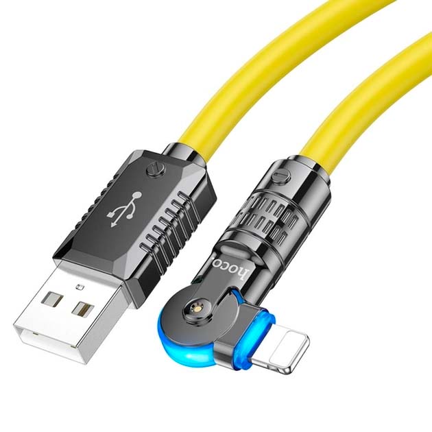 Кабель зарядки Hoco U118 (2.4А/1.2M) USB to Lightning Apple для iOS ...
