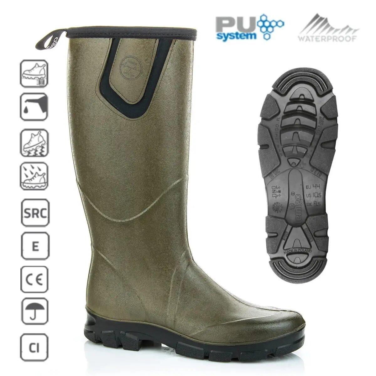 Резиновые сапоги из полиуретана + неопрен мужские Lemigo Angler Pro 719 ...