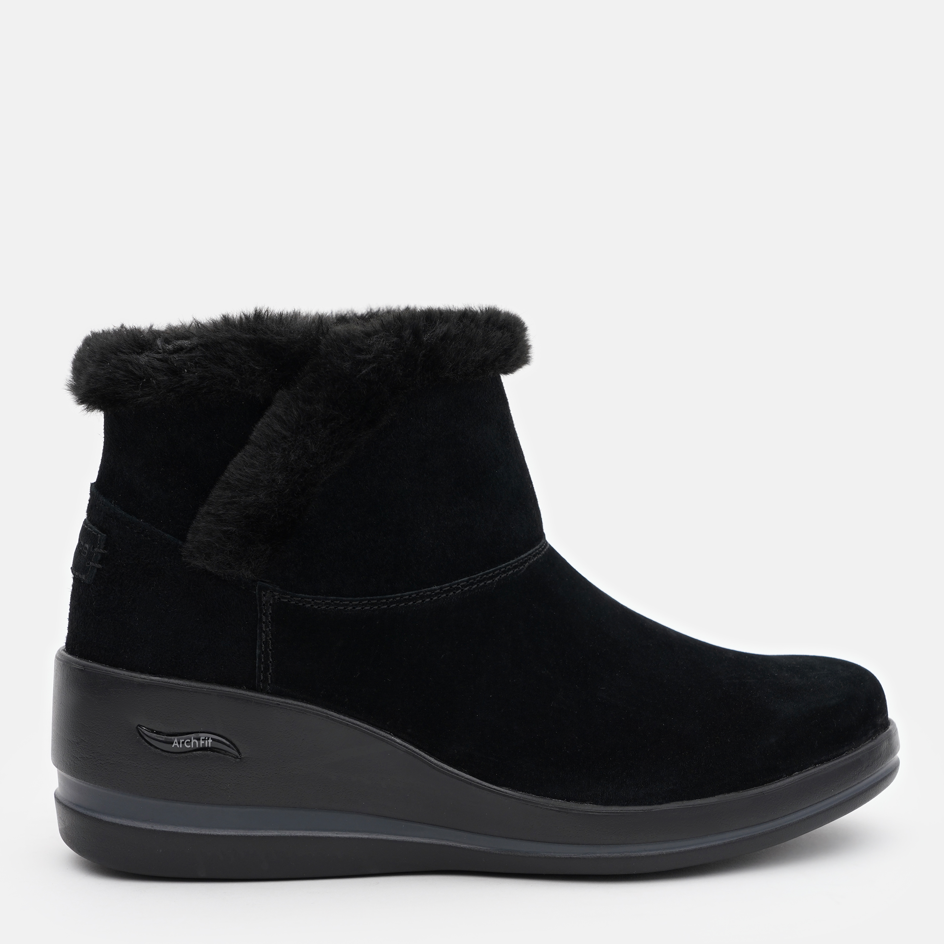 Акція на Жіночі черевики Skechers Arch Fit Rise 144470 BBK 38 (8US) 25 см Чорні від Rozetka