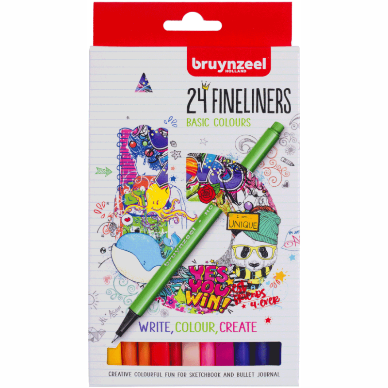 

Набор линеров Bruynzeel FINELINER Basic 24цв.