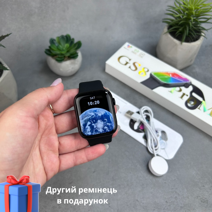 Смарт годинник Smart Watch GS8 Pro Max 45mm Чорний глянцевий – фото ...