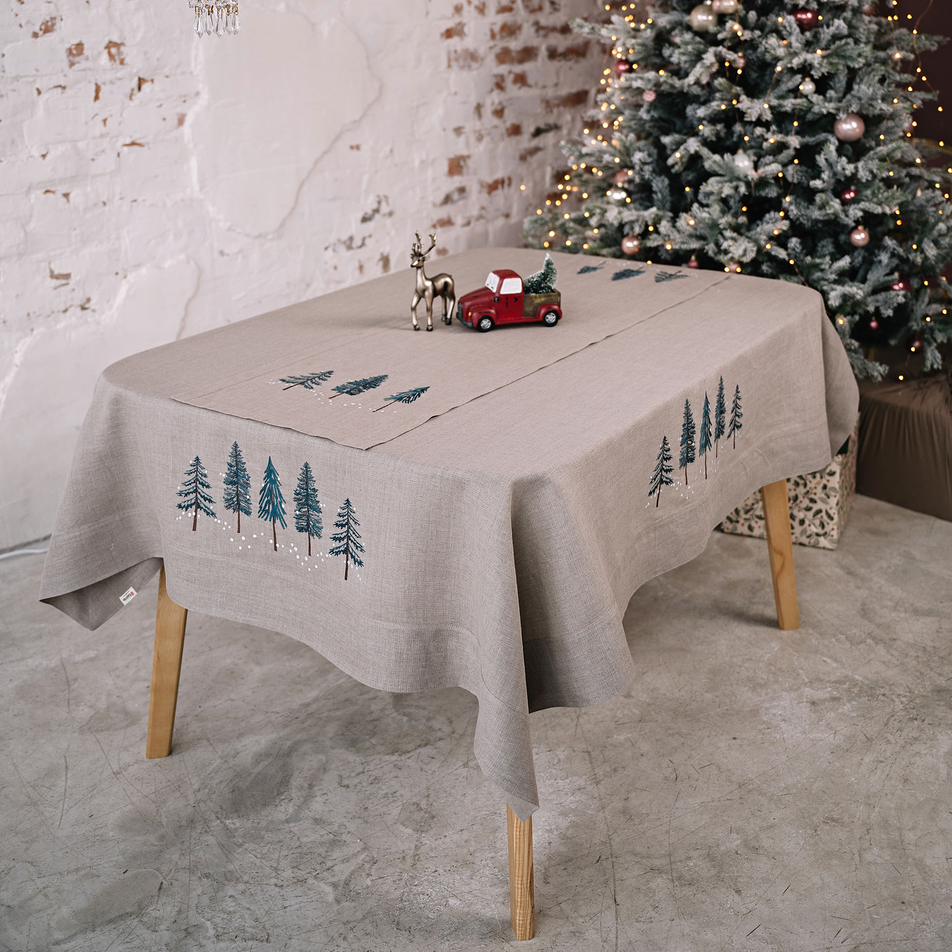 Кухонные скатерти и салфетки из льна в интернет-магазине текстиля для дома Полотно