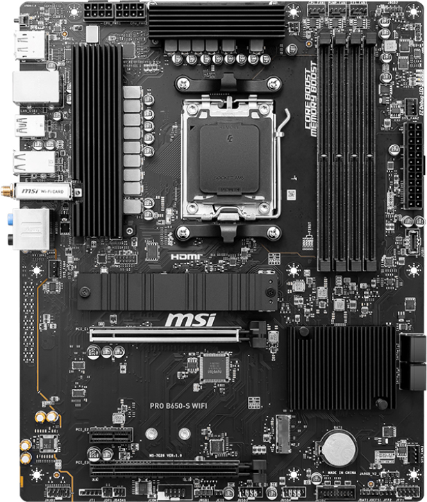 Материнская плата MSI PRO B650-S Wi-Fi (sAM5, AMD B650, PCI-Ex16
