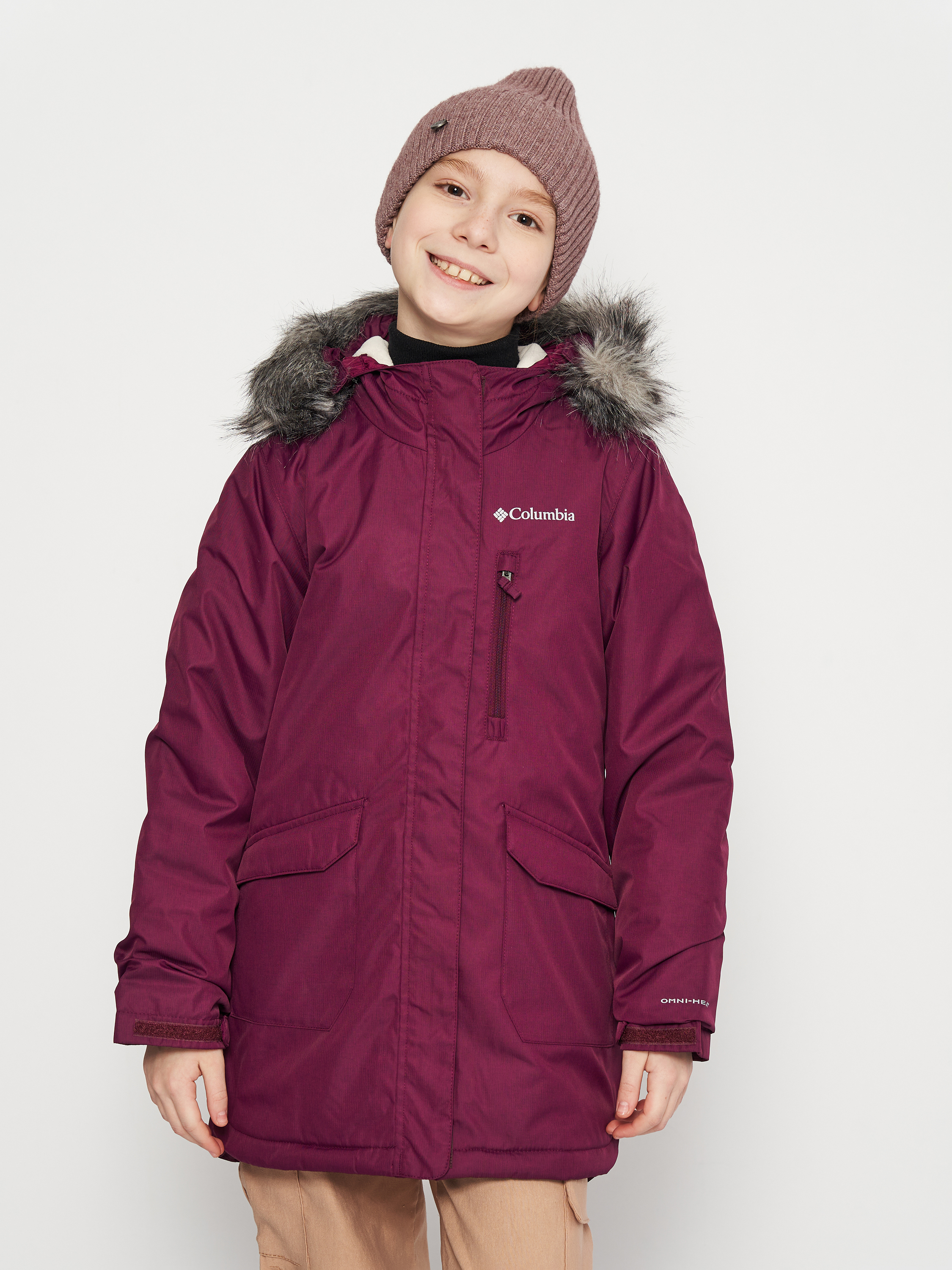 Акция на Підліткова зимова куртка-парка для дівчинки Columbia Suttle Mountain™ Long Insulated Jkt 1954571-616 158-164 см (L) Ожинова от Rozetka