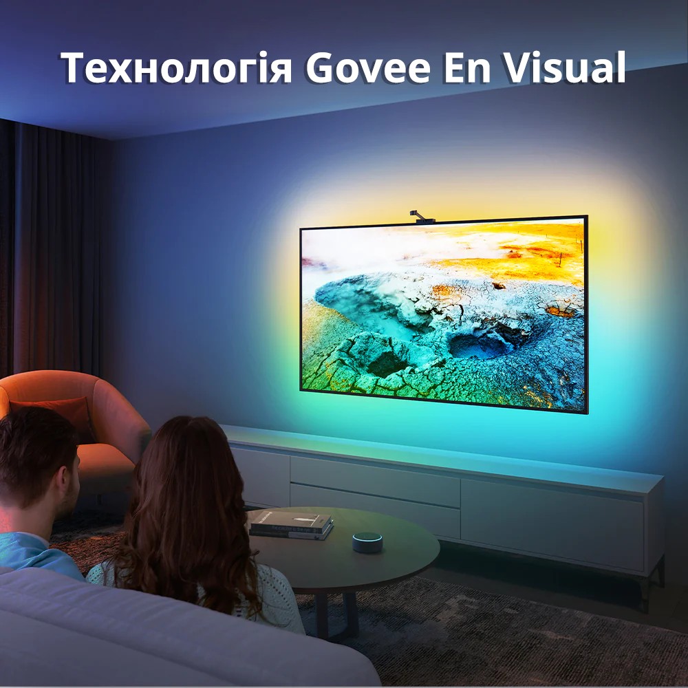 Набор адаптивной Ambilight подсветки для 55-65 диагонали, Govee TV  Backlight 3 Lite RGBICW