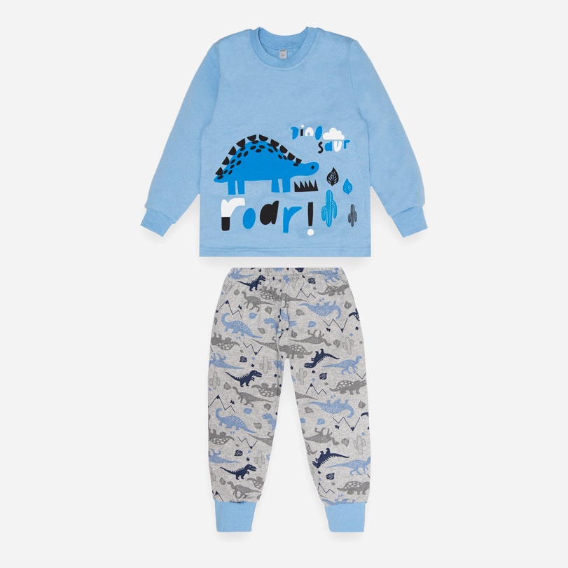 Акція на Піжама (світшот + штани) утеплена дитяча Gabbi 13333 116 см Блакитна від Rozetka