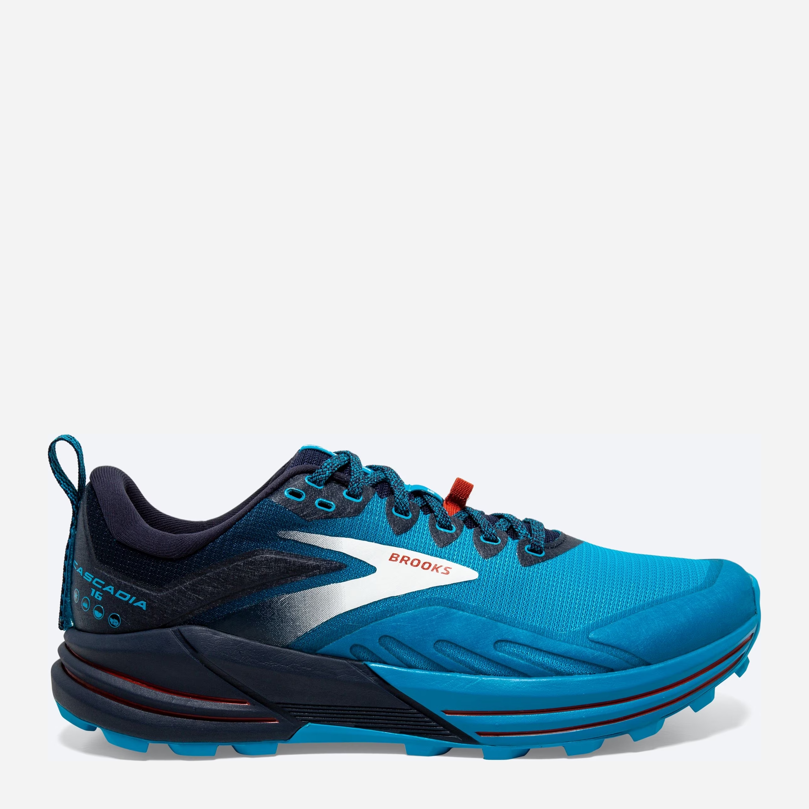 Акція на Чоловічі кросівки для бігу Brooks Cascadia 16 1103761D-490 (11.5US) 45.5 Блакитні від Rozetka