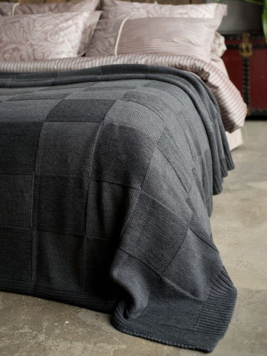 

Покривало 220x240 BETIRES ASPEN DARK GREY (50% хлопок, 50% акрил) 700347
