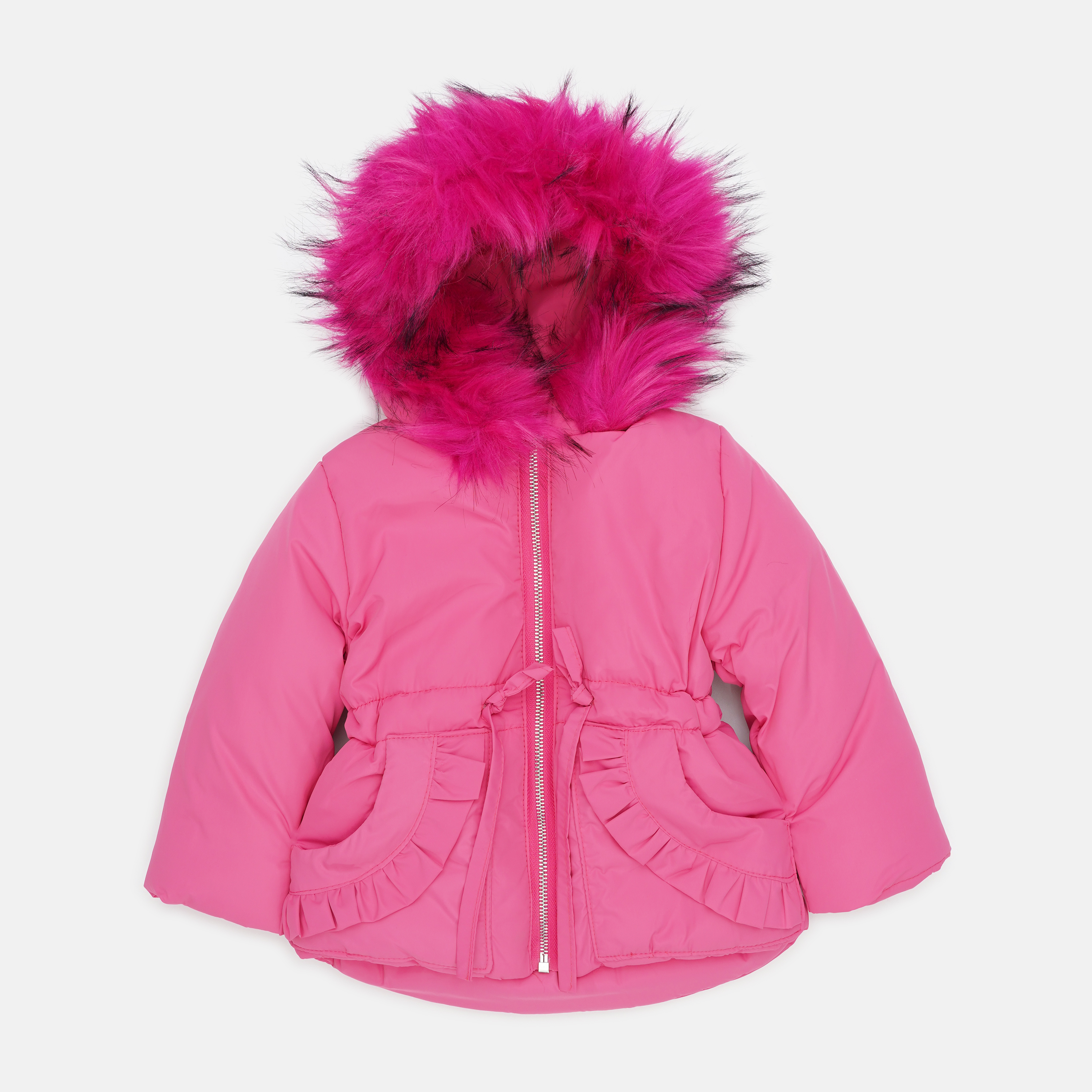 Акція на Дитяча зимова куртка для дівчинки Одягайко 20271 92 см Рожева від Rozetka