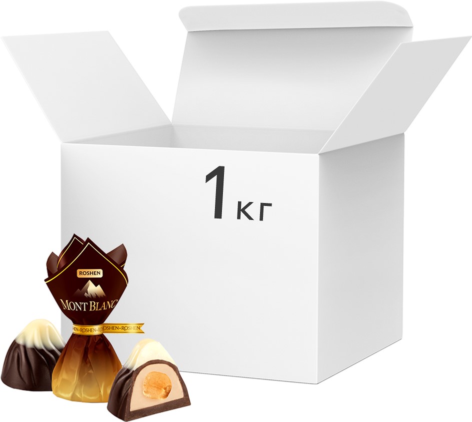 Конфеты Roshen Mont Blanc с цельным лесным орехом ВКФ 1 кг ...