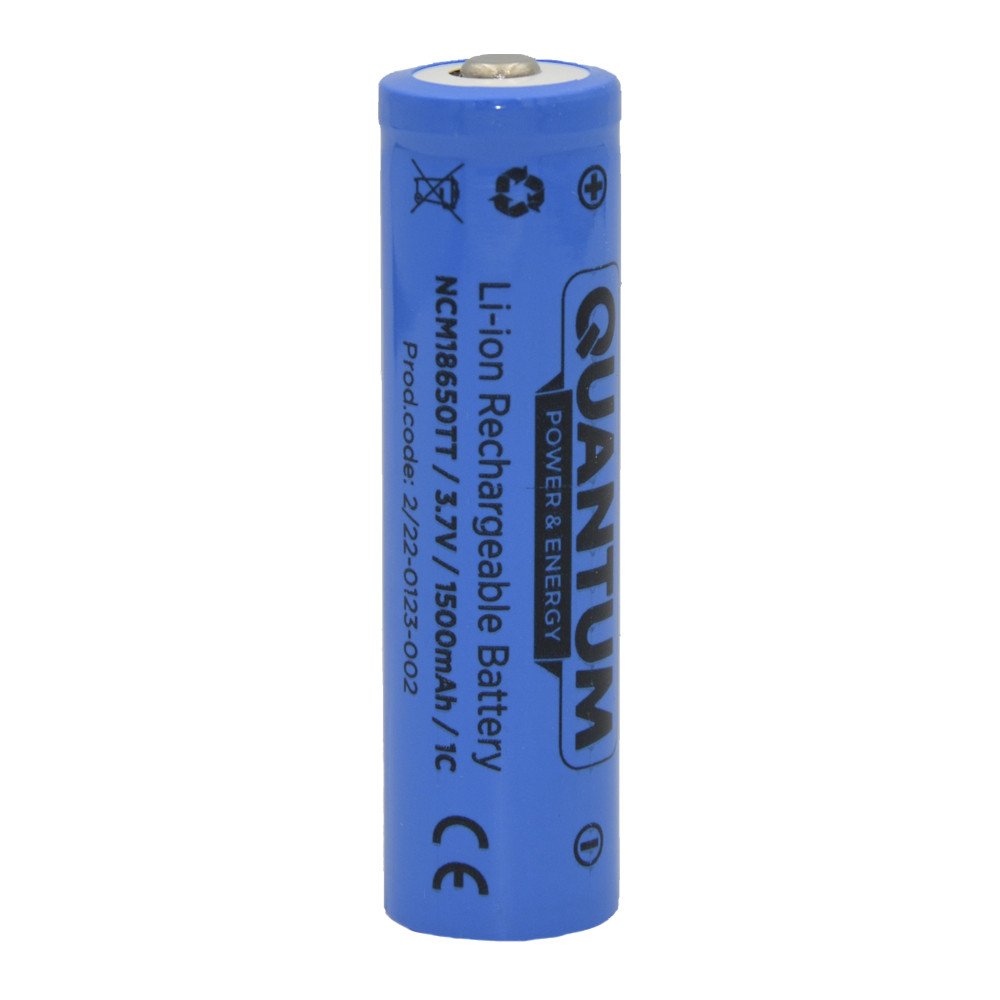 Аккумулятор литий-ионный Quantum Li-ion NCM18650, 1500mAh, 1С, с ...