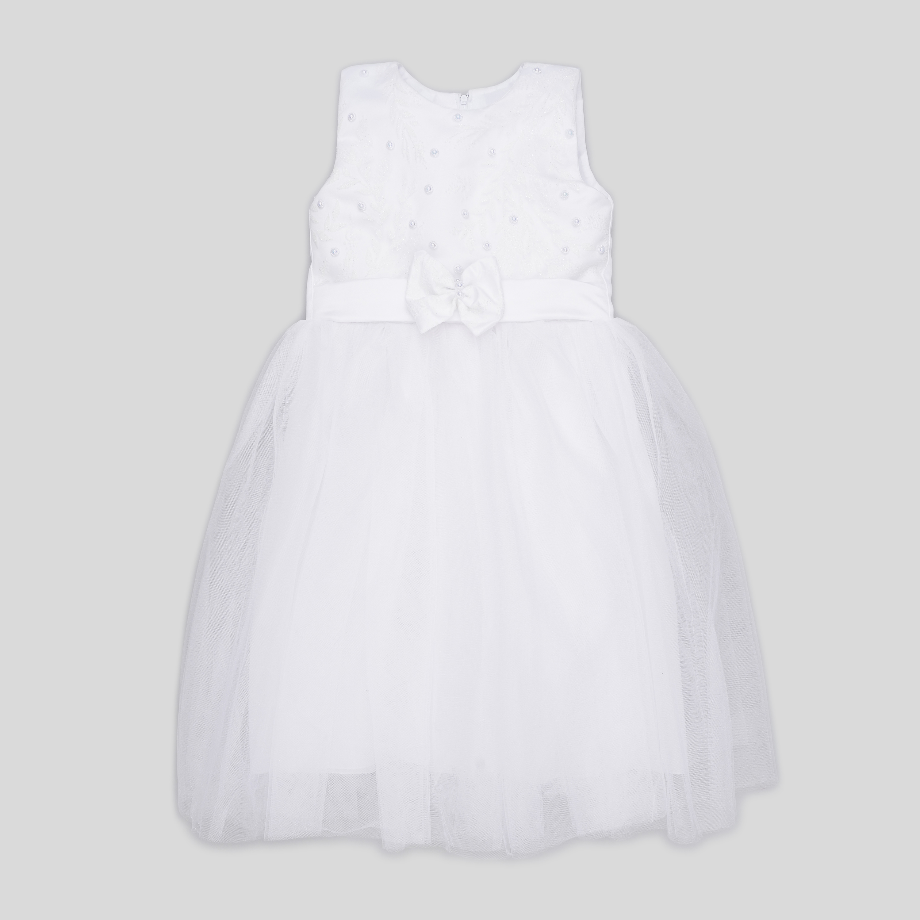 Акція на Дитяча святкова фатинова сукня для дівчинки LIS KRAЇNA 76015 104-116 см Біла від Rozetka