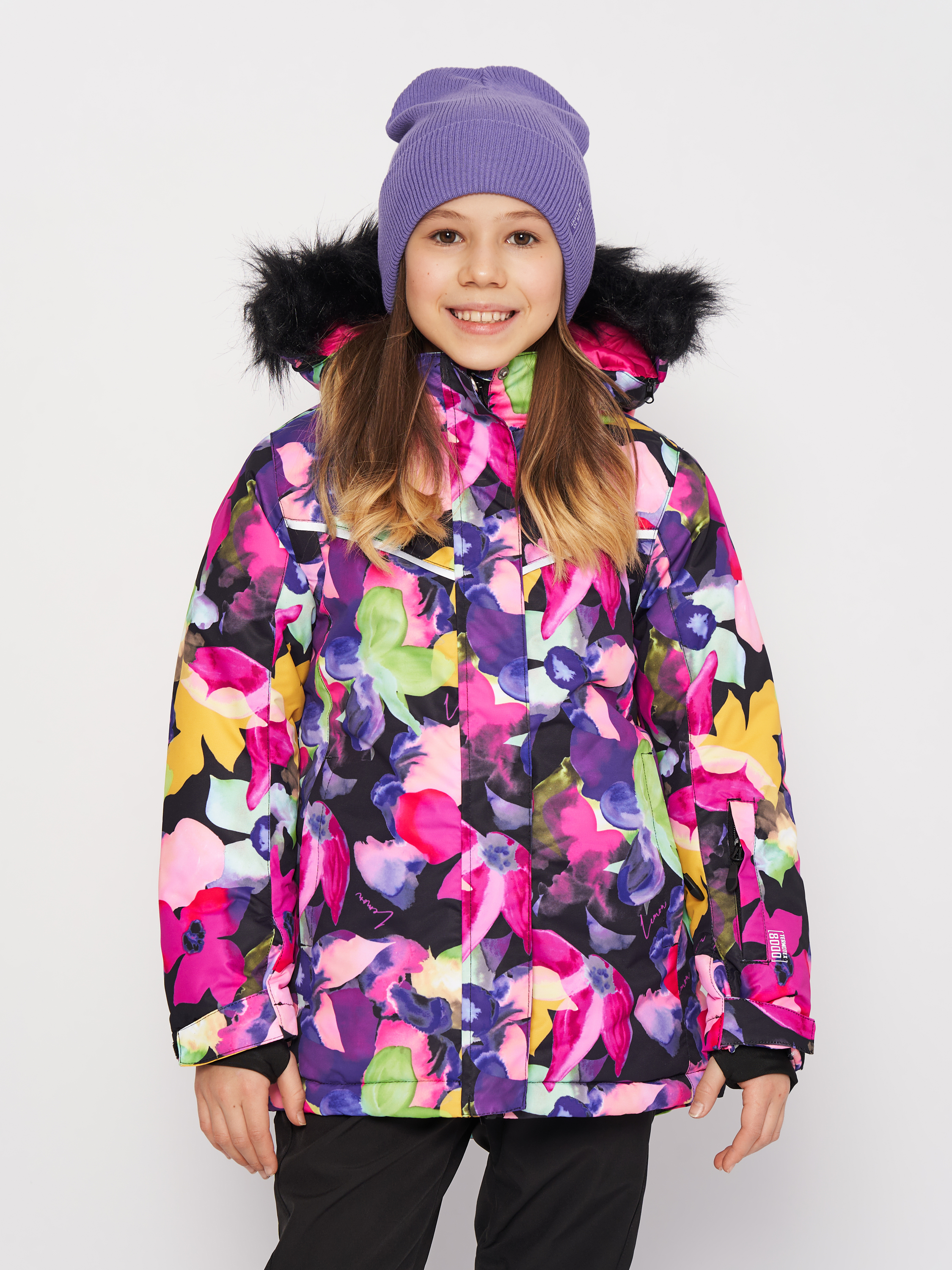 Акція на Дитяча зимова лижна куртка для дівчинки Lemon Outerwear Snow&Ski Girl ZL3152104OSG-022 122 см Різнокольорова від Rozetka