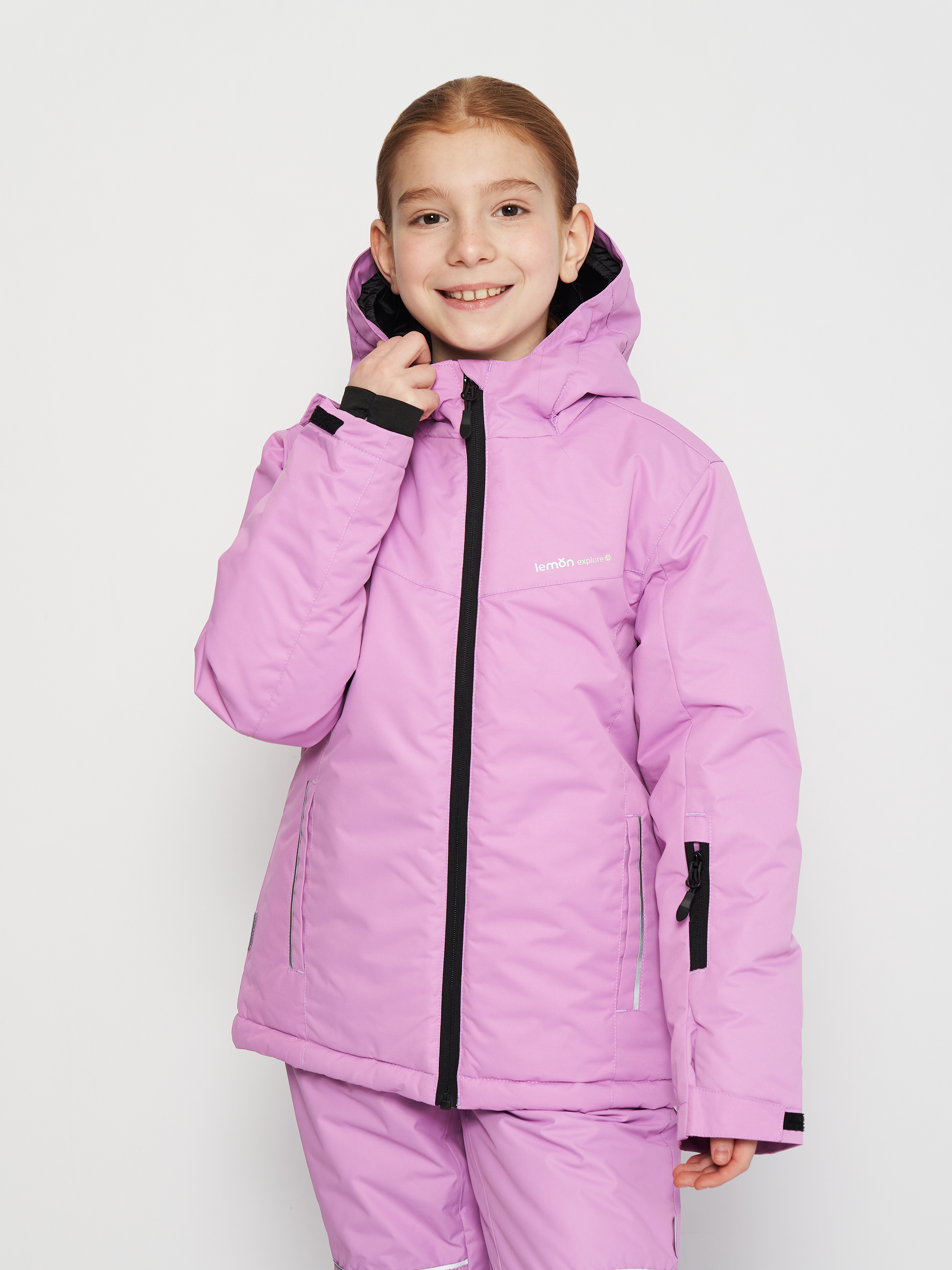 Акция на Дитяча зимова лижна куртка для дівчинки Lemon Outerwear Snow&Ski Girl ZL3152108OSG-016 134 см Фіолетова от Rozetka