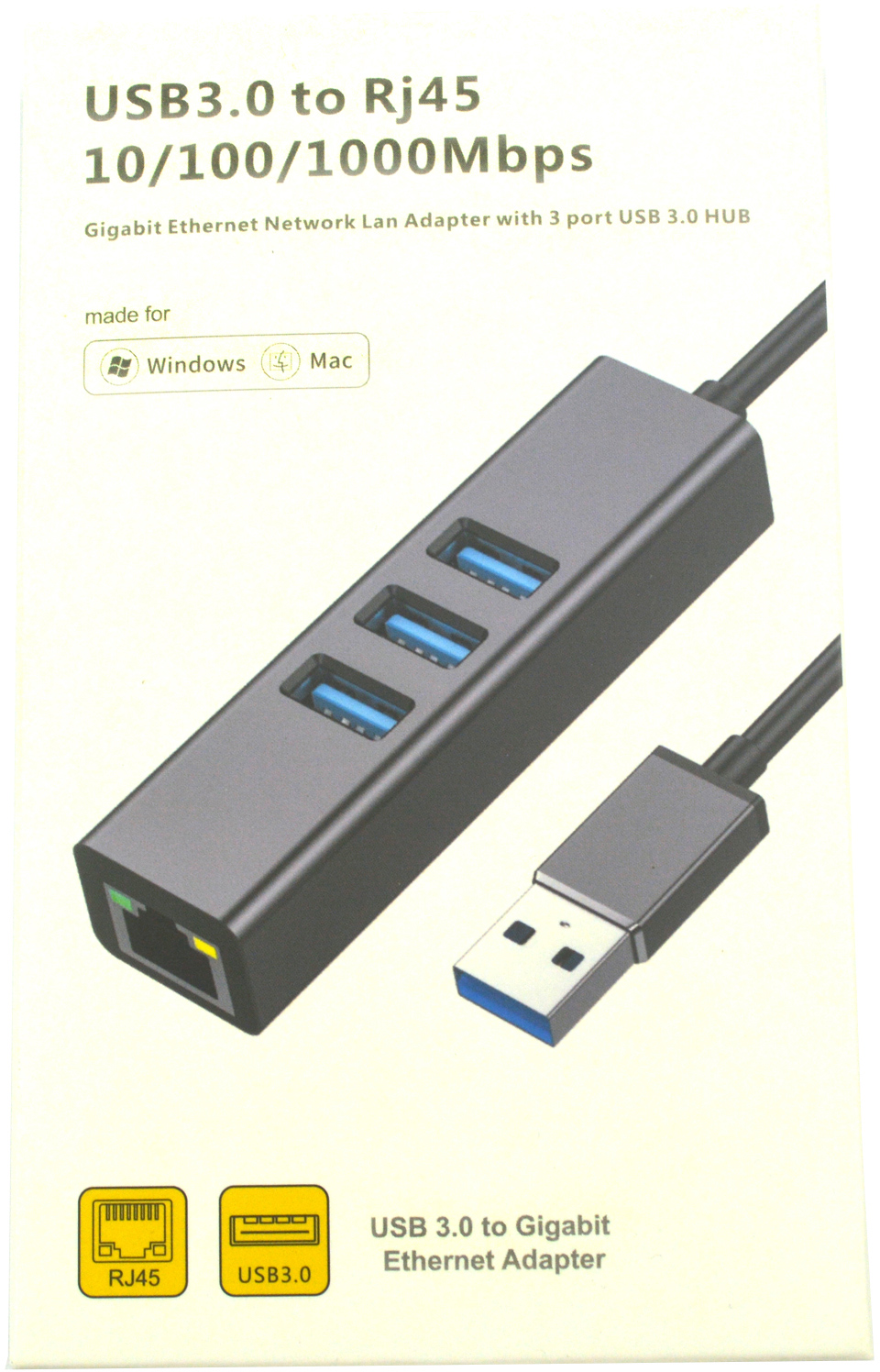 KY-RTL8152B Carte réseau adaptateur Ethernet USB-C/Type-C 10/100 Mbps