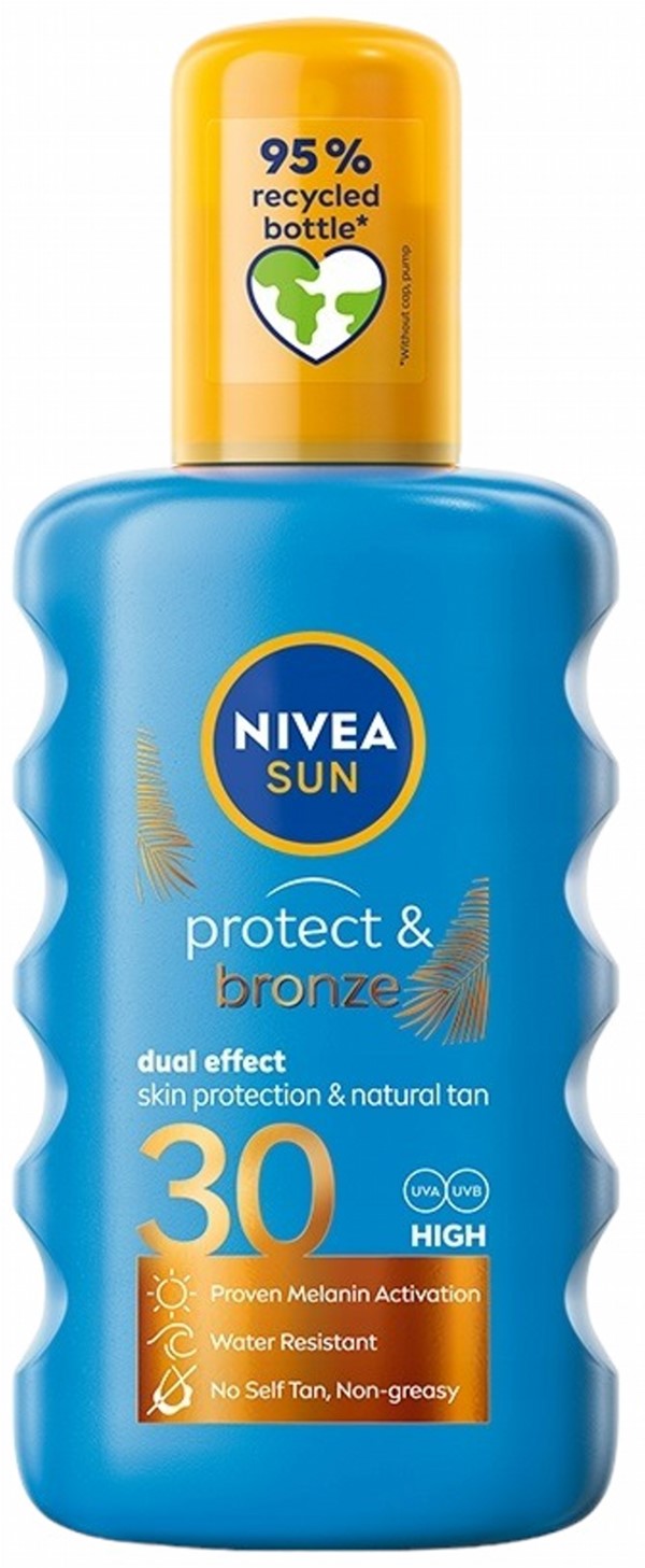 Бальзам для загара w sprayu Nivea Sun Protect & Bronze активация ...