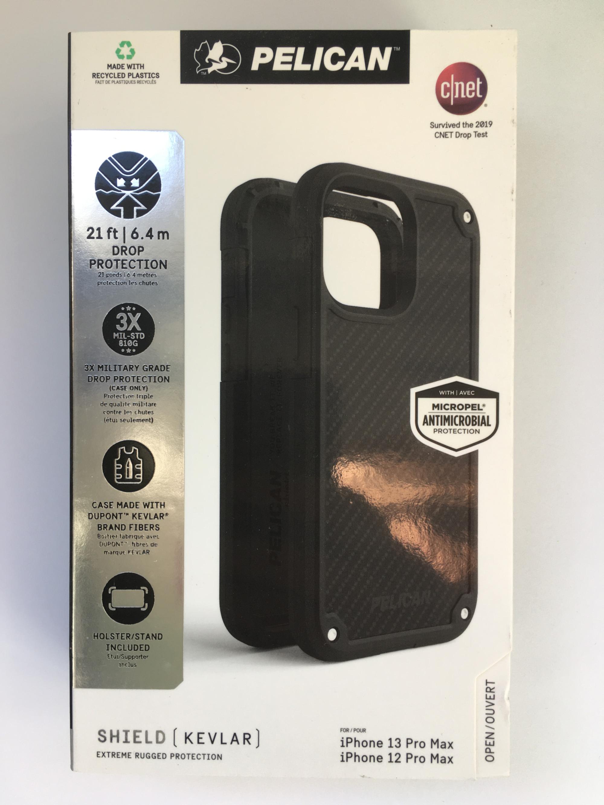 Чехол противоударный с клипсой Pelican Shield Kevlar для iPhone 13 Pro  Max/12 Pro Max (6.7