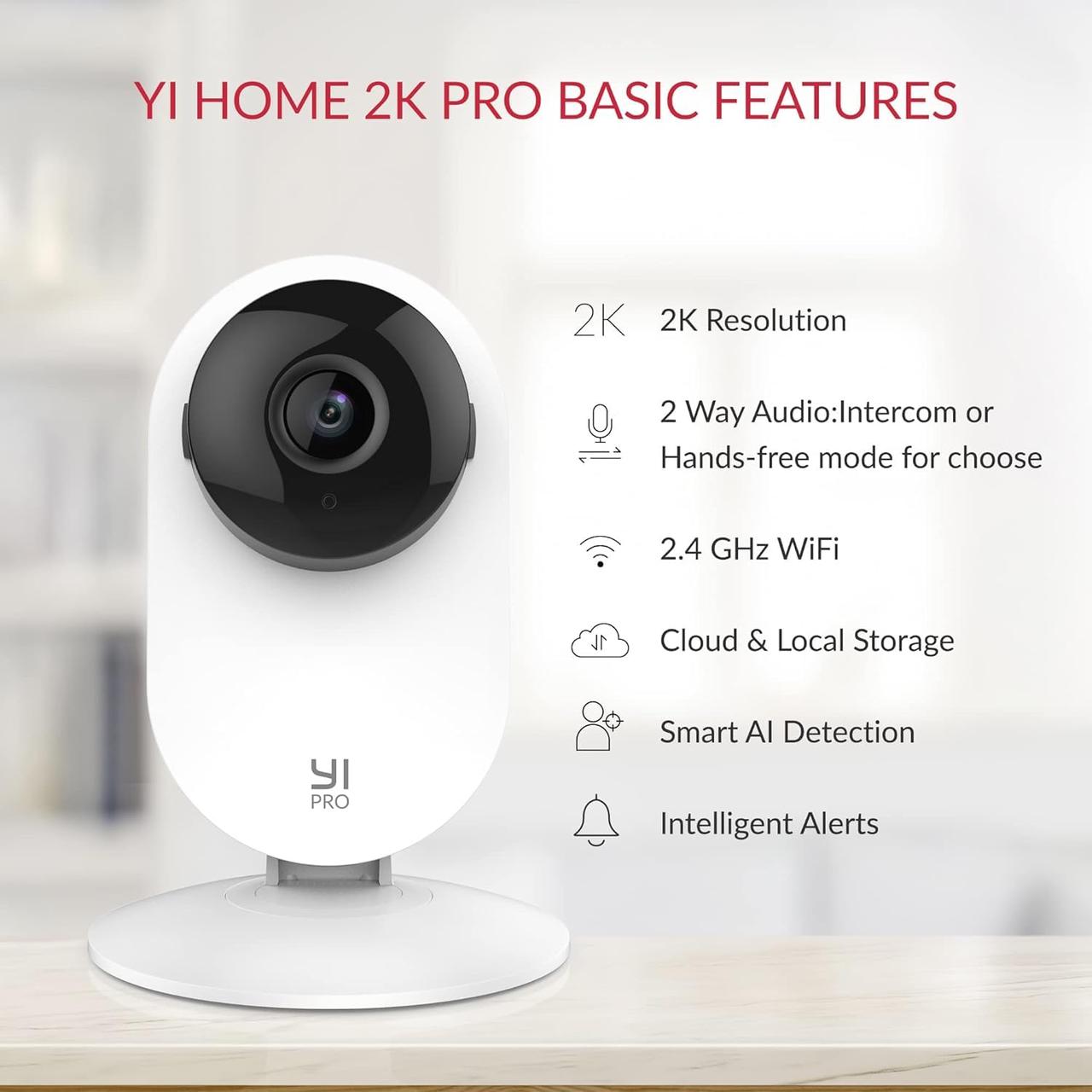 IP-камера Yi Home 2K Pro YYS.62121 – фото, отзывы, характеристики в  интернет-магазине ROZETKA от продавца: Dimmo | Купить в Украине: Киеве,  Харькове, Днепре, Одессе, Запорожье, Львове