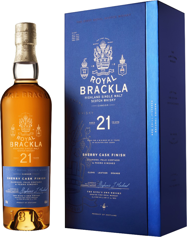 Віскі Royal Brackla 21 рік у подарунковій упаковці 0.7 л 46% (7640171035741)
