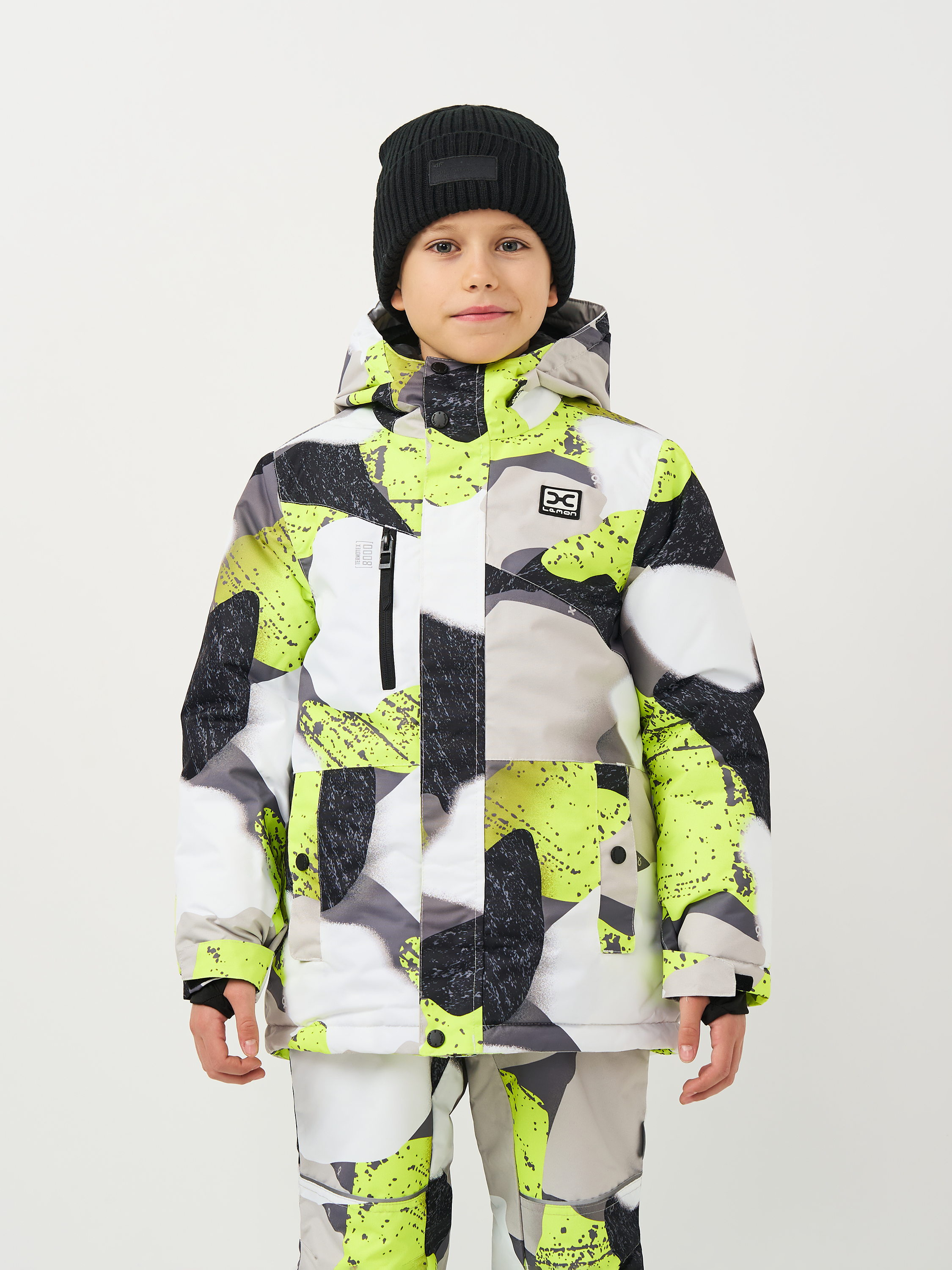 Акція на Куртка лижна зимова дитяча Lemon Outerwear Snow&Ski Boy ZL3152109OSB-022 134 см Різнокольорова від Rozetka